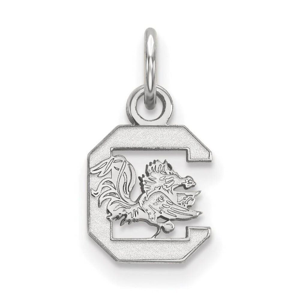10k White Gold South Carolina XS (Tiny) Logo Charm or Pendant